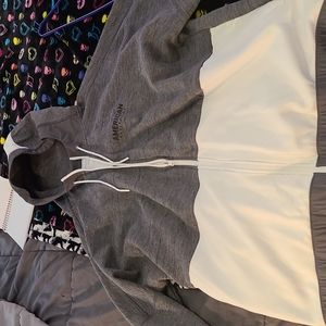 Grey & White XXL American Eagle Hoodie.